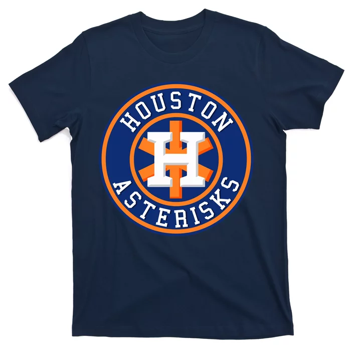Teeshirtpalace Houston Asterisks Baseball Cheated in 2017 T-Shirt