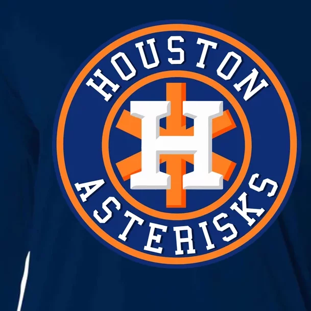 Houston Asterisks Baseball Cheated In 2017 Cooling Performance Long Sleeve Crew