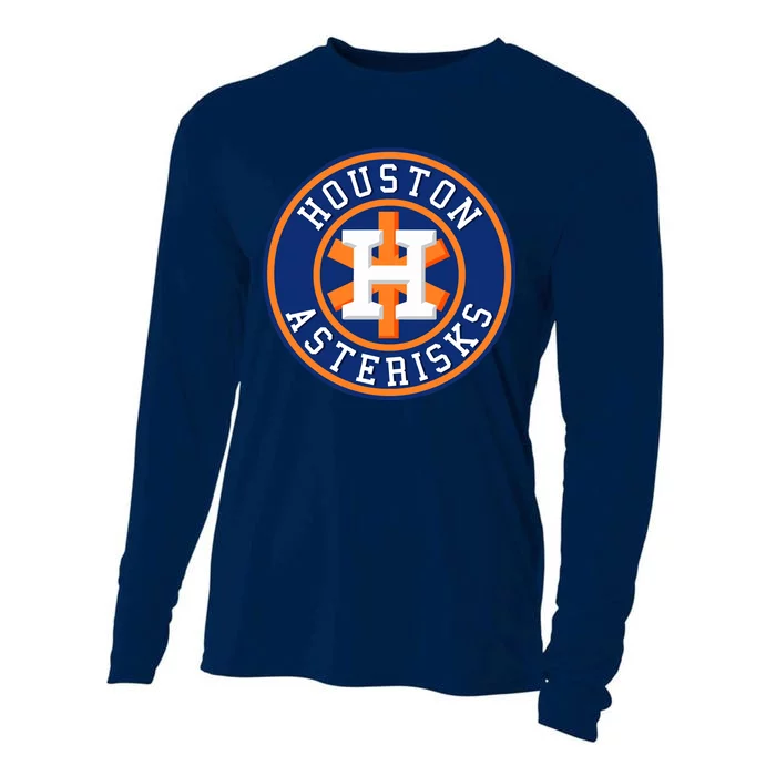 Houston Asterisks Baseball Cheated In 2017 Cooling Performance Long Sleeve Crew