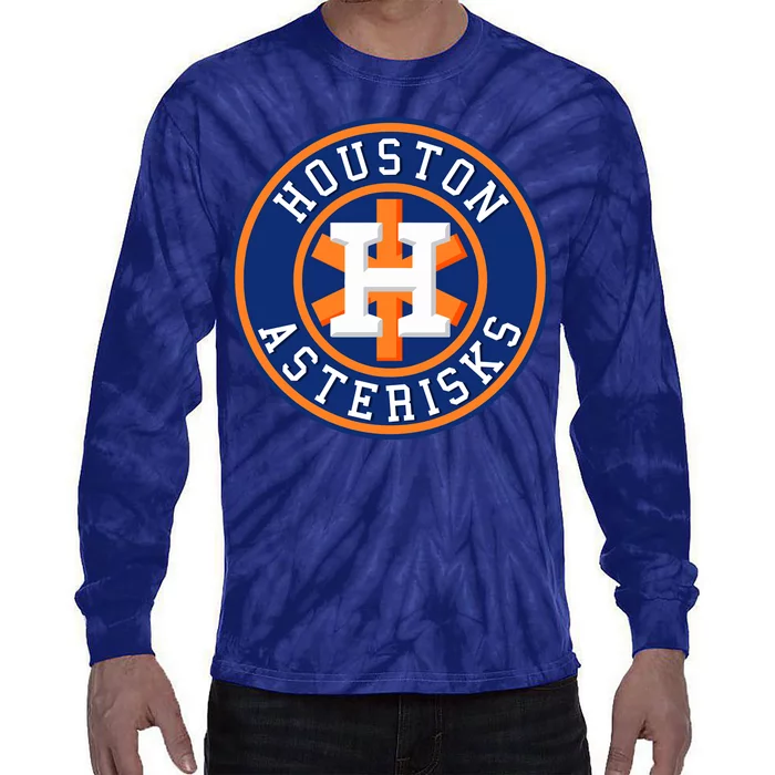 Houston Asterisks Baseball Cheated In 2017 Tie-Dye Long Sleeve Shirt