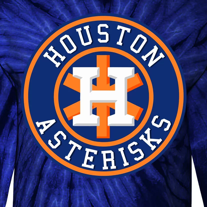 Houston Asterisks Baseball Cheated In 2017 Tie-Dye Long Sleeve Shirt