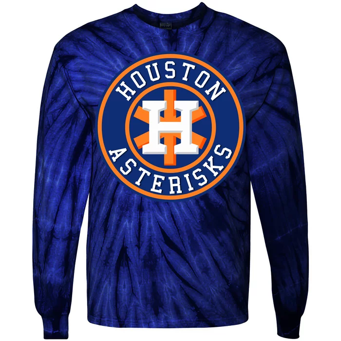 Houston Asterisks Baseball Cheated In 2017 Tie-Dye Long Sleeve Shirt