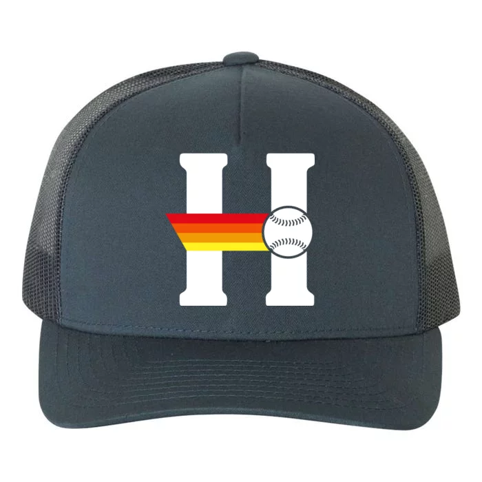 Houston Baseball H Yupoong Adult 5-Panel Trucker Hat