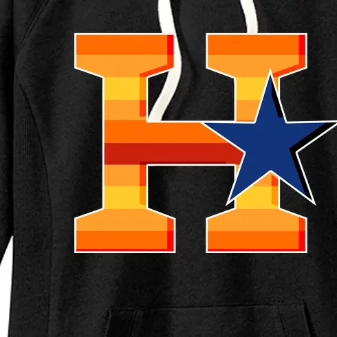 Houston Baseball H Star Logo Women's Fleece Hoodie