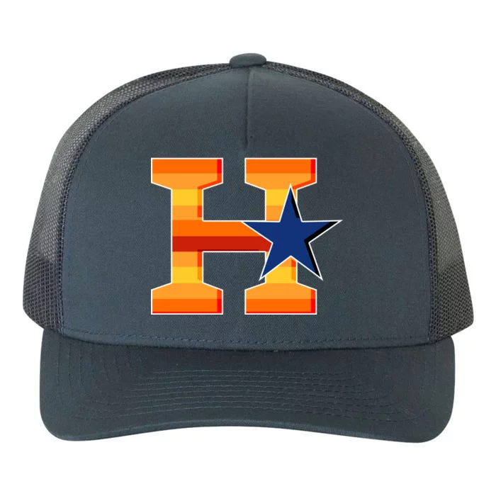 Houston Baseball H Star Logo Yupoong Adult 5-Panel Trucker Hat