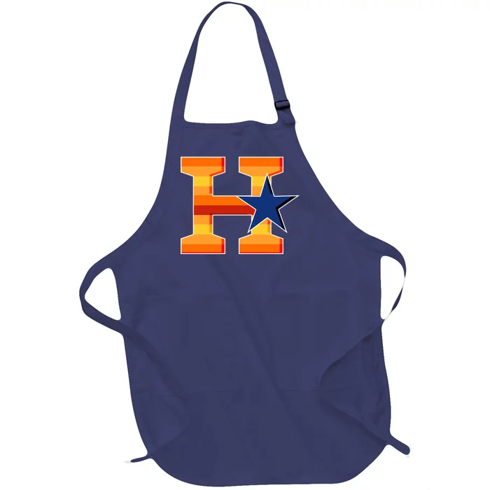 Houston Baseball H Star Logo Full-Length Apron With Pocket