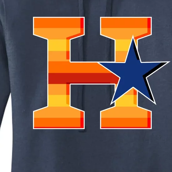 Houston Baseball H Star Logo Women's Pullover Hoodie