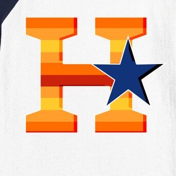 Houston Baseball H Star Logo Baseball Sleeve Shirt