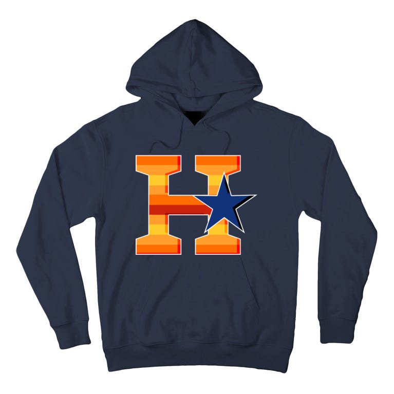 Houston Baseball H Star Logo Tall Hoodie