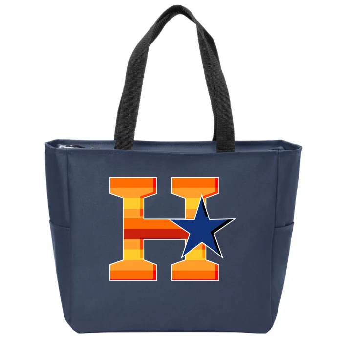 Houston Baseball H Star Logo Zip Tote Bag