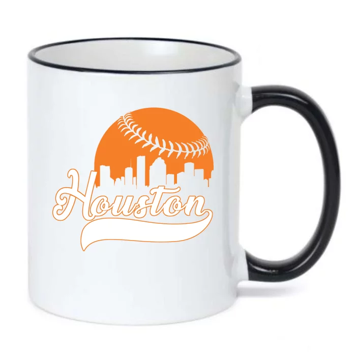 Houston Baseball Team City Black Color Changing Mug