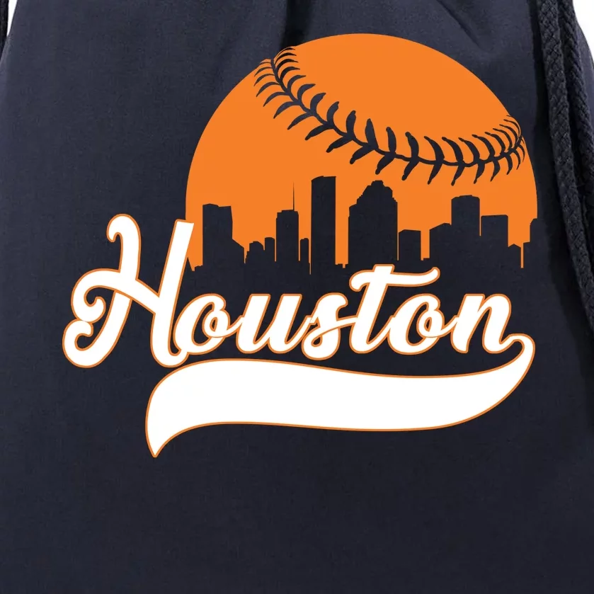 Houston Baseball Team City Drawstring Bag