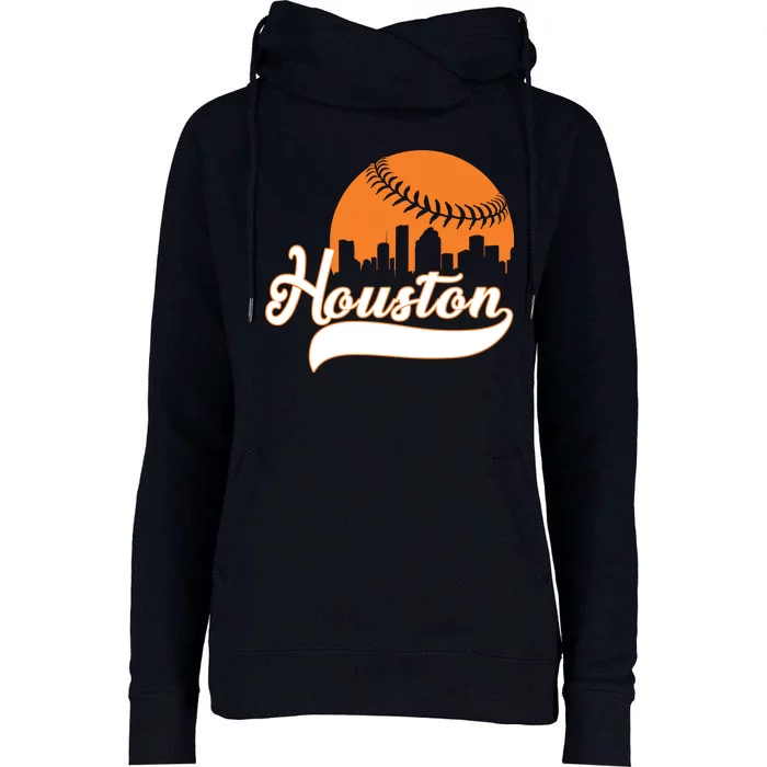 Houston Baseball Team City Womens Funnel Neck Pullover Hood