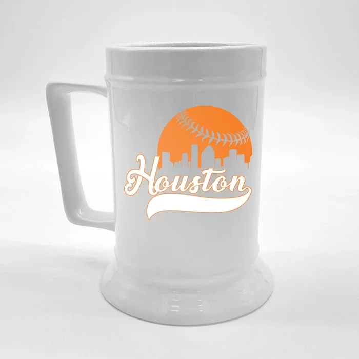 Houston Baseball Team City Front & Back Beer Stein