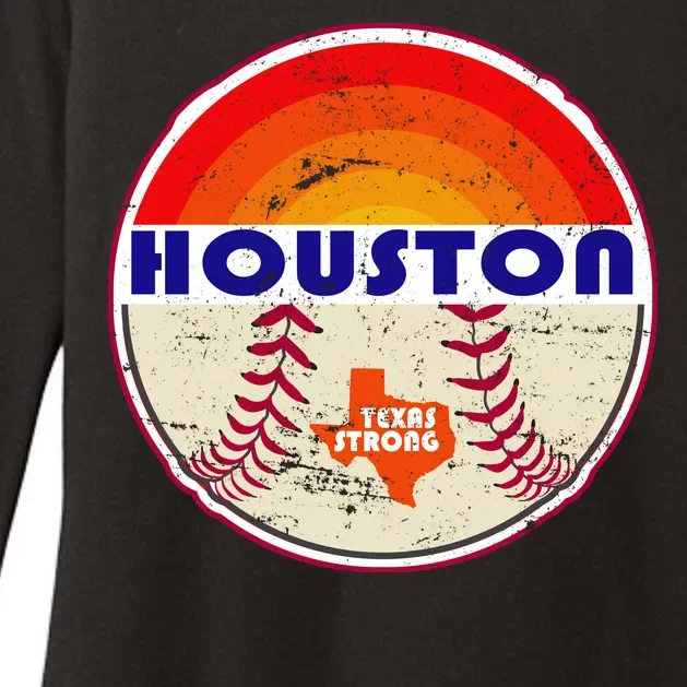 Houston Baseball Texas Strong Womens CVC Long Sleeve Shirt