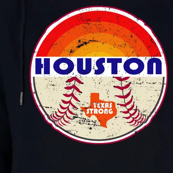 Houston Baseball Texas Strong Womens Funnel Neck Pullover Hood