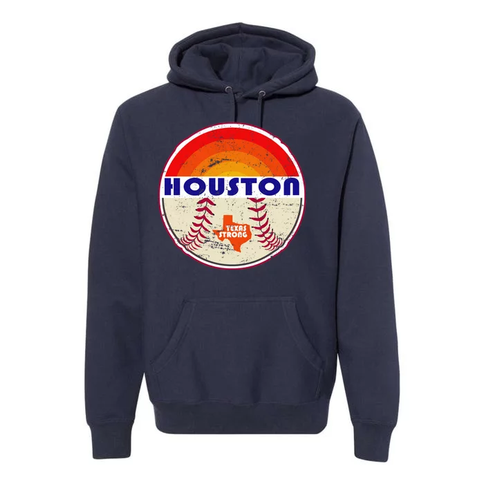 Houston Baseball Texas Strong Premium Hoodie