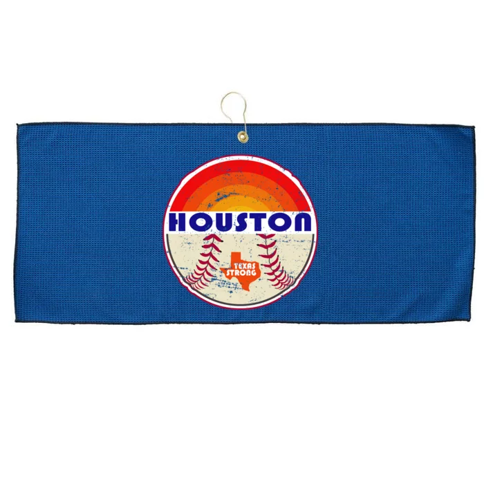 Houston Baseball Texas Strong Large Microfiber Waffle Golf Towel