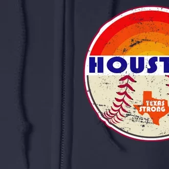 Houston Baseball Texas Strong Full Zip Hoodie