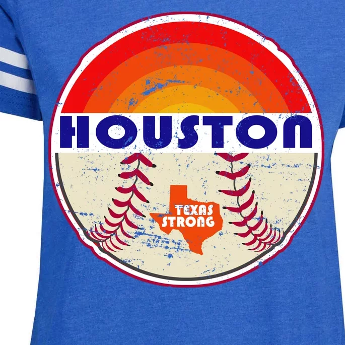 Houston Baseball Texas Strong Enza Ladies Jersey Football T-Shirt