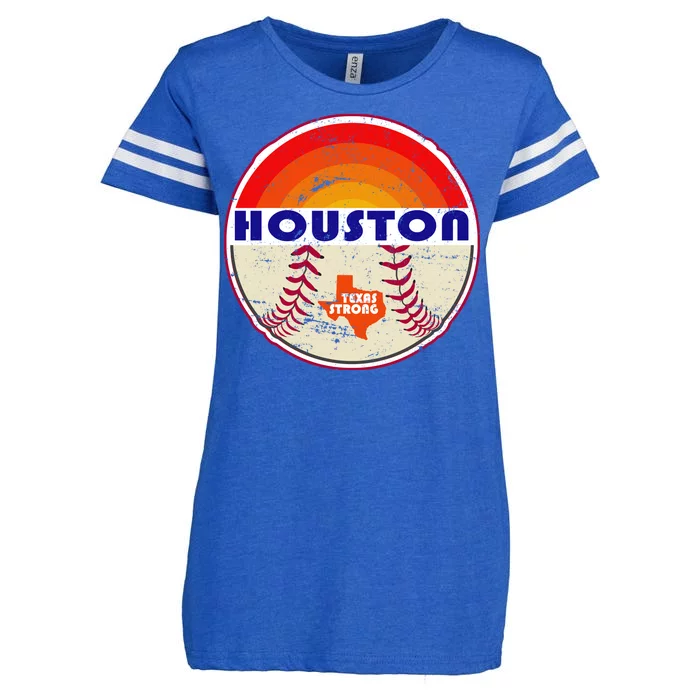 Houston Baseball Texas Strong Enza Ladies Jersey Football T-Shirt