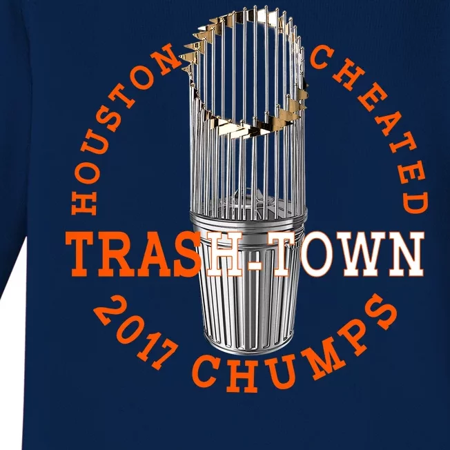 Houston Cheated Trash-Town 2017 Chumps Baby Long Sleeve Bodysuit