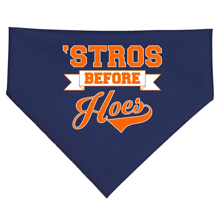 Houston 'Stros Before Hoes Baseball Script USA-Made Doggie Bandana