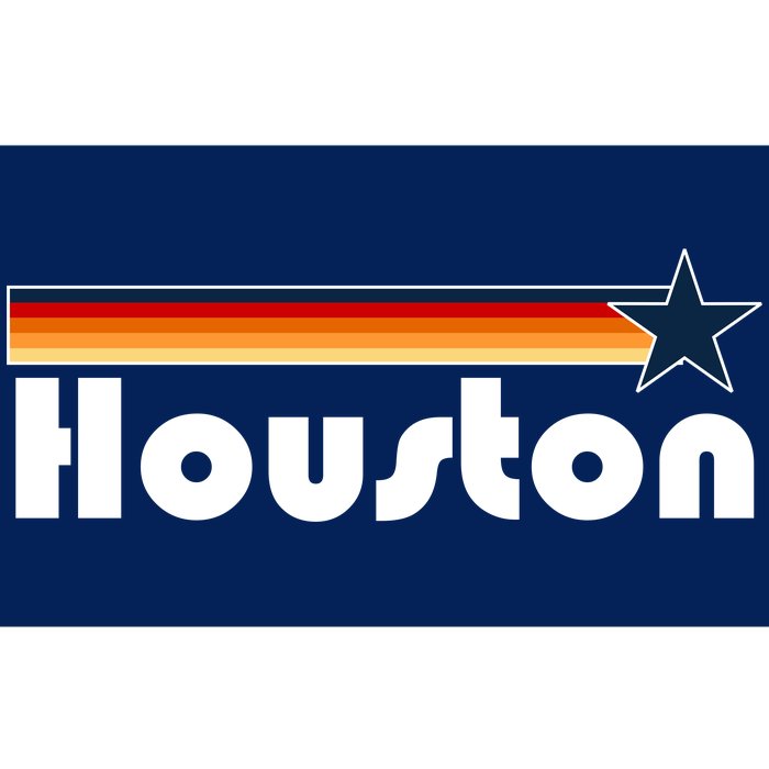 Houston Texas Baseball Colors Logo Bumper Sticker