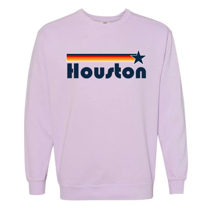 Houston Texas Baseball Colors Logo Garment-Dyed Sweatshirt