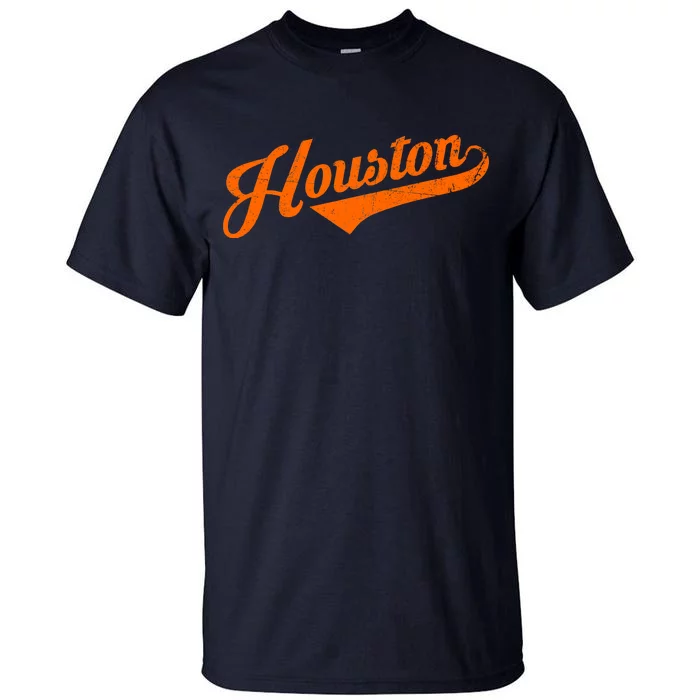 Teeshirtpalace Houston, Texas City Vintage Baseball Script Kids T-Shirt