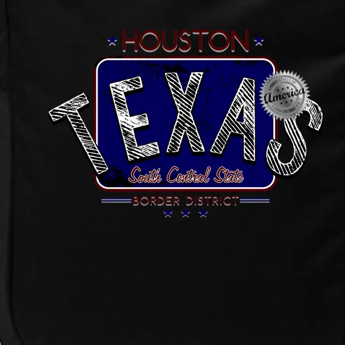 Houston Texas Land of the Free Logo Impact Tech Backpack