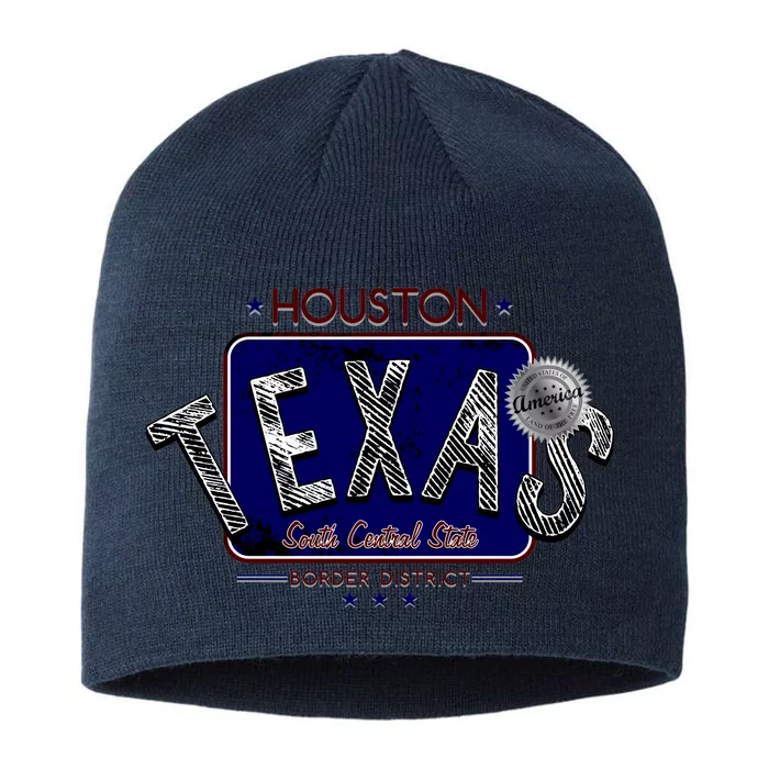 Houston Texas Land of the Free Logo 8 1/2in Sustainable Knit Beanie