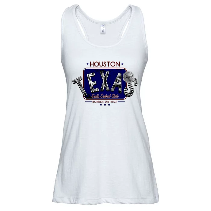 Houston Texas Land of the Free Logo Ladies Essential Flowy Tank