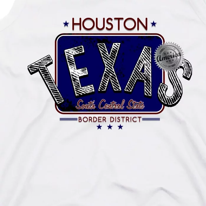 Houston Texas Land of the Free Logo Tank Top