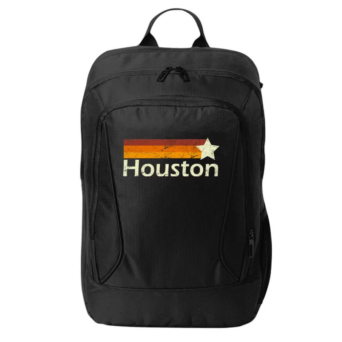 Houston Texas Vintage Star Logo City Backpack