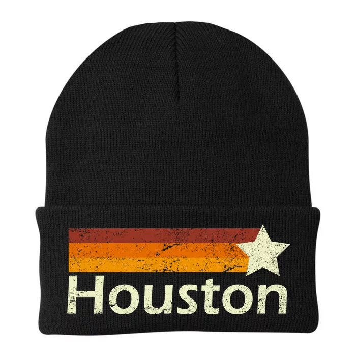 Houston Texas Vintage Star Logo Knit Cap Winter Beanie