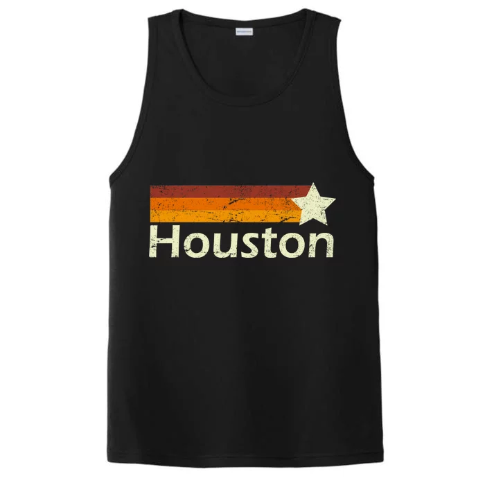 Houston Texas Vintage Star Logo Performance Tank