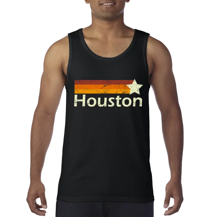 Houston Texas Vintage Star Logo Tank Top