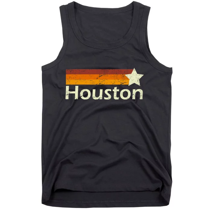 Houston Texas Vintage Star Logo Tank Top