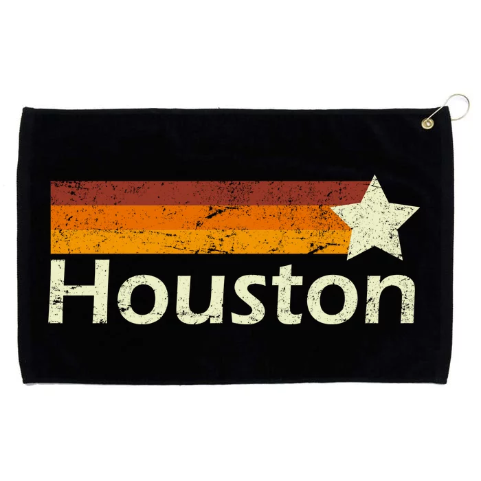 Houston Texas Vintage Star Logo Grommeted Golf Towel