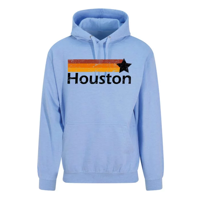 Houston Texas Vintage Star Logo Unisex Surf Hoodie