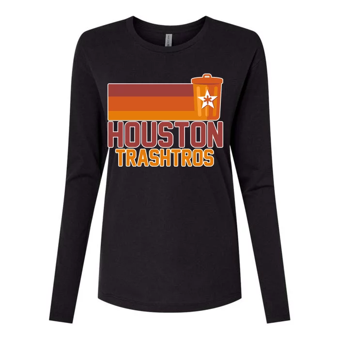 Houston Trashtros Controversy Womens Cotton Relaxed Long Sleeve T-Shirt