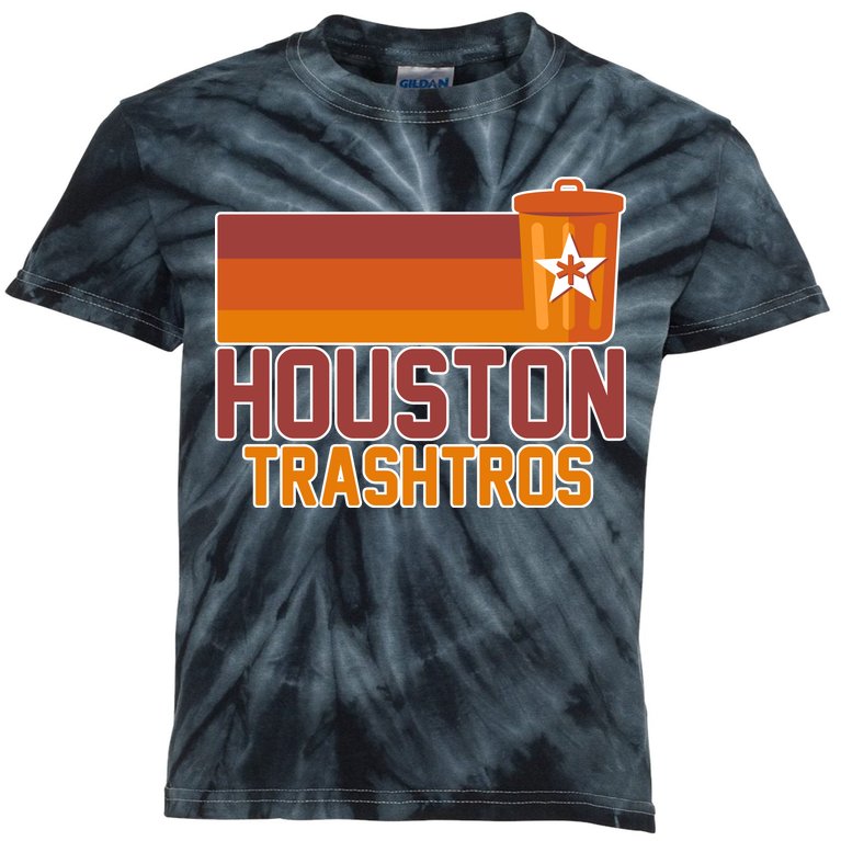 Houston Trashtros Controversy Kids Tie-Dye T-Shirt