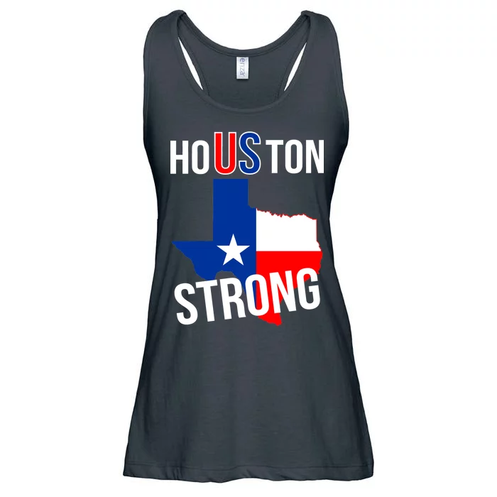 Houston US Strong Texas State Flag Ladies Essential Flowy Tank