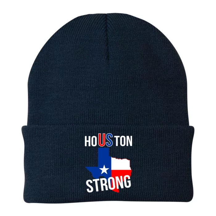 Houston US Strong Texas State Flag Knit Cap Winter Beanie