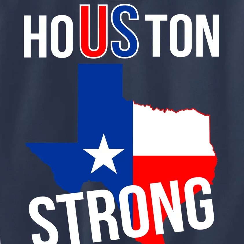 Houston US Strong Texas State Flag Kids Sweatshirt