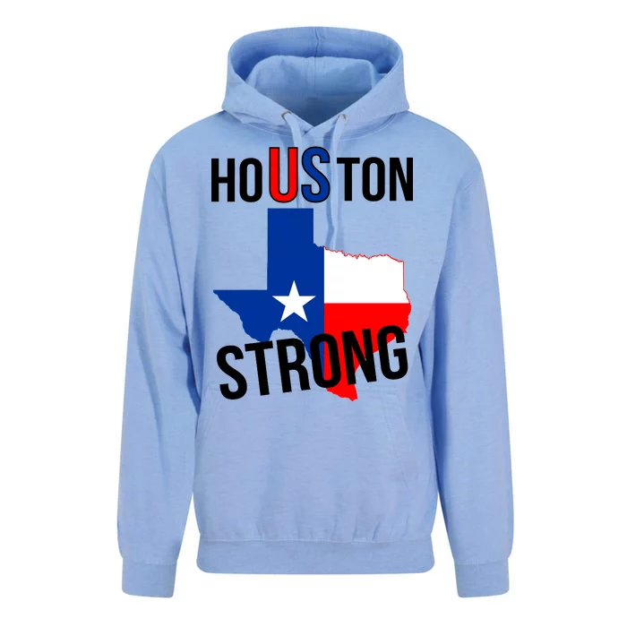 Houston US Strong Texas State Flag Unisex Surf Hoodie