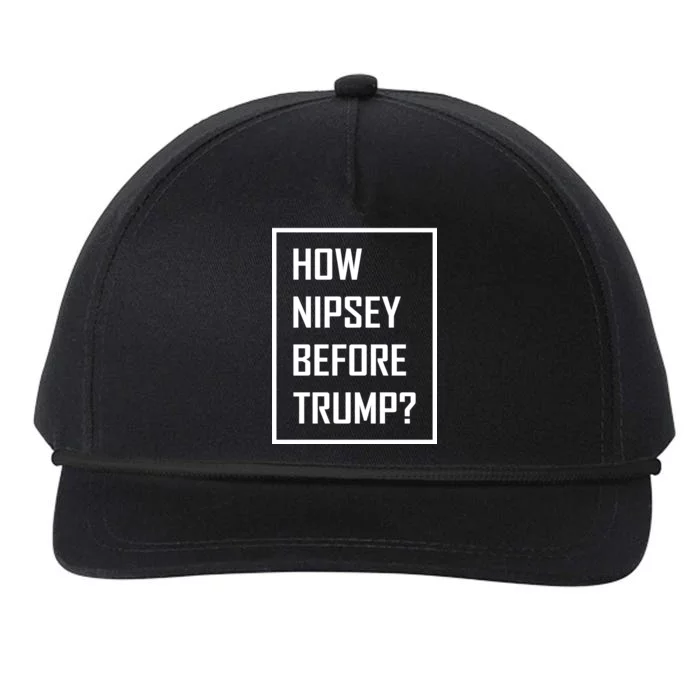 How Nipsey Before Trump? Snapback Five-Panel Rope Hat