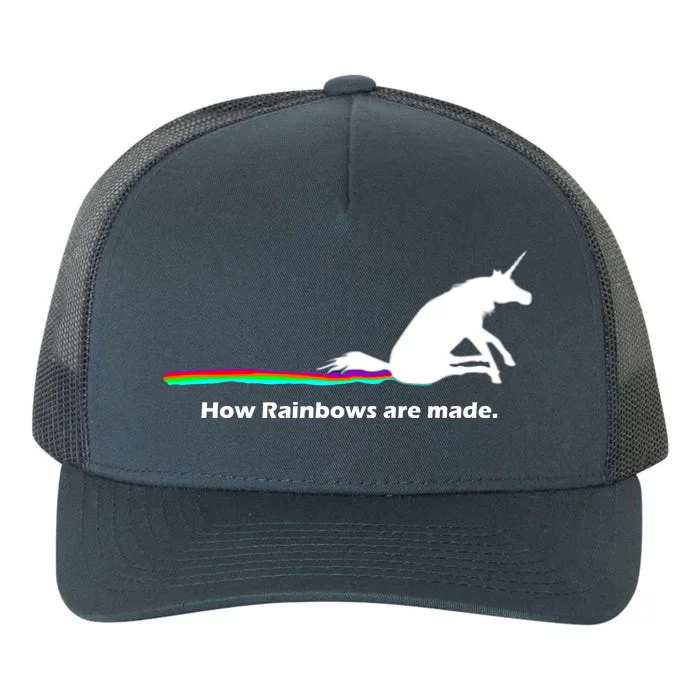 How Rainbows Are Made Unicorn Yupoong Adult 5-Panel Trucker Hat