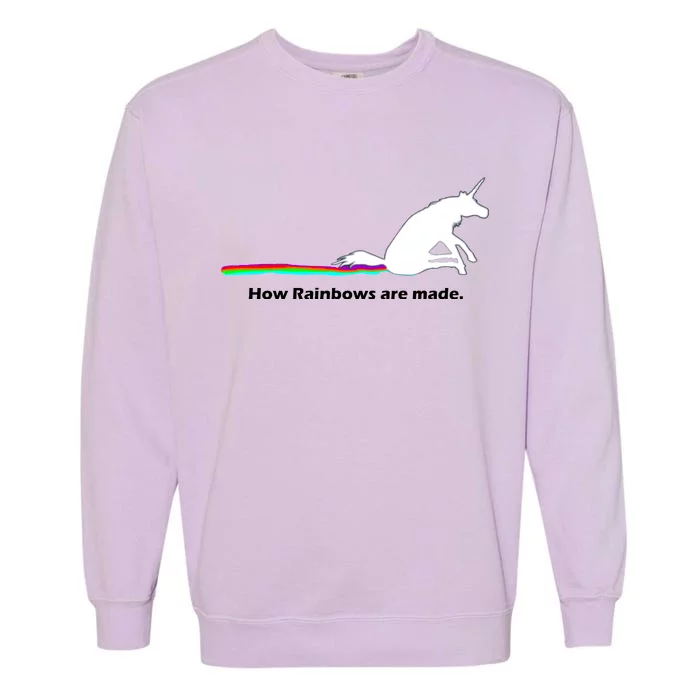 How Rainbows Are Made Unicorn Garment-Dyed Sweatshirt